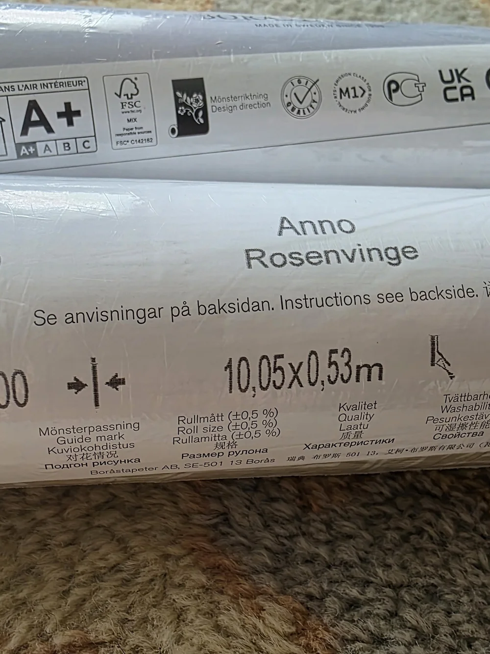 Rosenvinge Beige Ironworks Transitional Non Woven Blend Wallpaper 2 Rolls